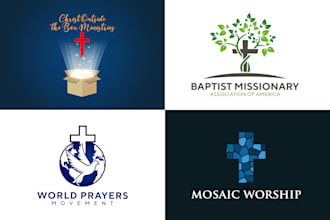 design a modern church or ministry logo of the best quality in 12 hours