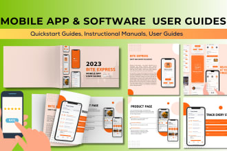 make an instructional manual, user guide, booklet, workbook
