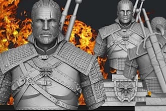 design a custom 3d statue for 3d printing, 3d printing, 3d toy, 3d bust, statue