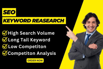 do SEO keyword research and competitor analysis