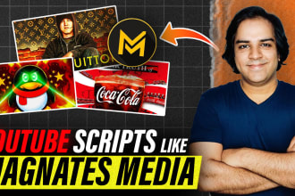 write youtube scripts like magnates media