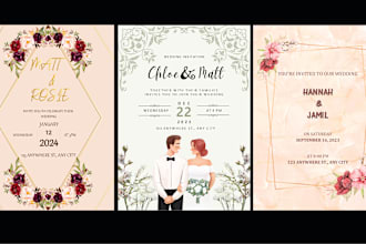 design amazing invitation card for birthday, wedding , party