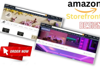 create amazon storefront design and amazon brand store