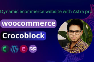 create functional wocommerce website with elementor and crocoblock