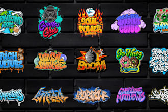 create graffiti logo, tag and word art for your brand or business