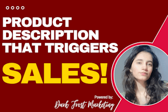 write SEO product descriptions for your ecommerce product as a copywriter