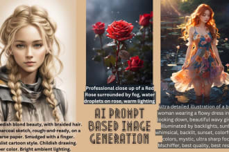design prompt based text to image art work and avatars