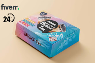 do product packaging design, food design, mailer box