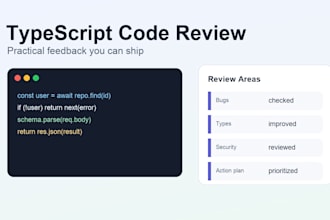 review your typescript or javascript code