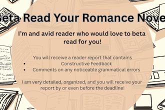 beta read your romance novel