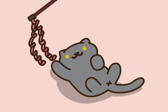 draw cute cartoon portrait of your pet cat