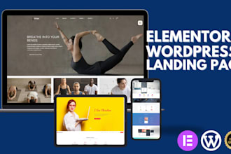 build elementor wordpress landing page