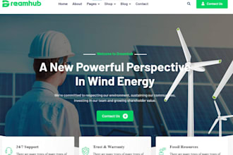 design solar website renewable energy landing page solar panel inverter website