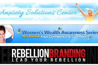 design you professional, beautiful and elegant looking header