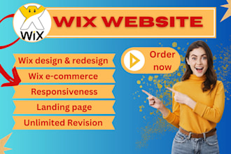 develop a creative,responsive,update editor x website,wix ecommerce