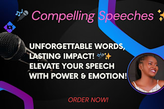 craft inspiring speech, ted talks, wedding toast speech, presentation scripts