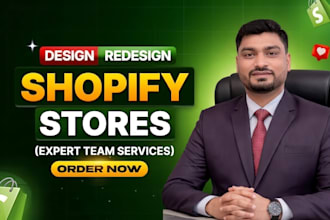 design or redesign a premium branded shopify store
