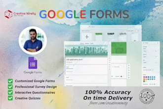 create professional google forms and survey forms