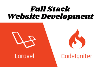 develop PHP laravel codeigniter website