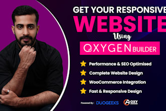 design a fully responsive website with oxygen builder