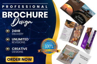 design amazing brochures, menus for your business