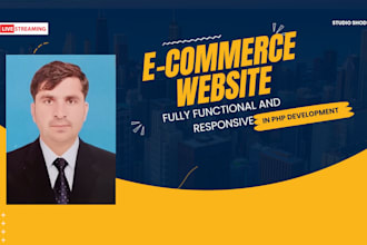 ecommerce website and fully functional with blogging function