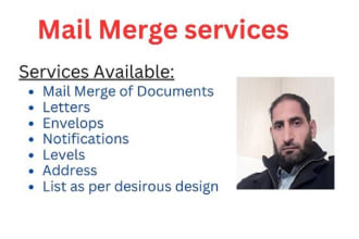 do mail merge word document to excel database accurately