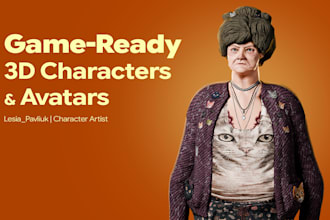 create game ready 3d character and pbr textures