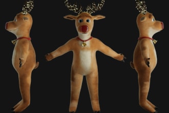 create a stylized 3d character