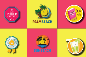 design sticker, badge, patch and logo