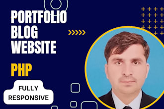 create a blog portfolio ecommerce website fully responsive