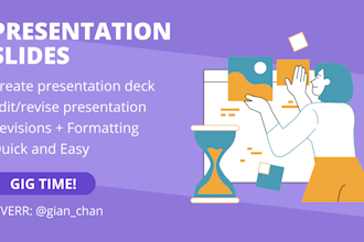 create or revise or format presentation decks
