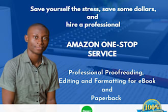 proofread, format, and edit your ebook