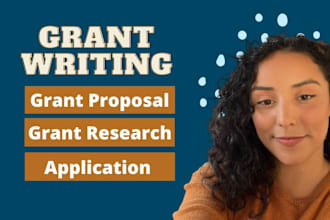 do grant writing and submission for small business, nonprofit, 501c3 grants plan