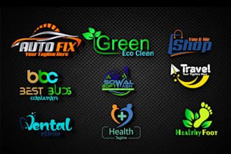 design professional modern minimalist 3d business logo