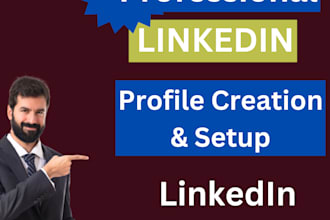 do linkedin profile and business page creation and setup