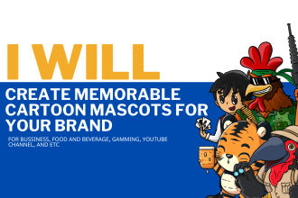 create memorable cartoon mascots for your brand