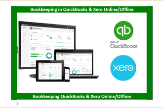 do bookkeeping online in quickbooks and xero