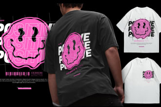 create urban tshirt design in modern streetwear style