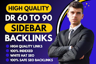create DR 60 to 85 high quality sidebar blogroll korean thai indo seo backlinks