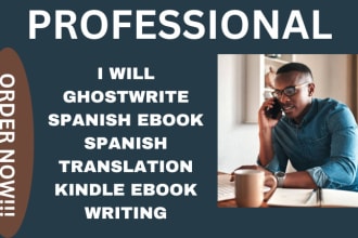 ghostwrite spanish ebook, spanish translation, kindle ebook writing