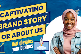 craft a captivating brand story, about us, that elevates your business