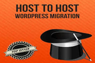 migrate your HTML, wordpress or cms  based website hosting