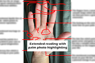 give you a psychic palm reading within 24h