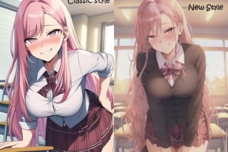 create portraits of your oc original character I will create ai portraits
