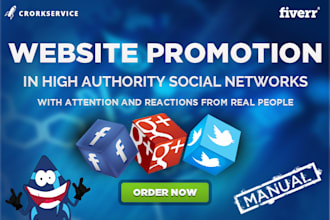 promote your website in high authority social networks
