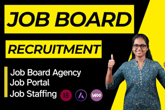 develop a professional job board, recruitment website like linkedin and indeed