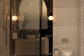 create a realistic renders for your toilets and kitchen