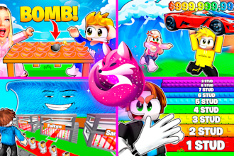 Make a professional roblox thumbnail — Fiverr design service