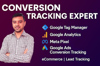 setup google analytics, ga4, meta pixel, lead and conversion tracking by GTM